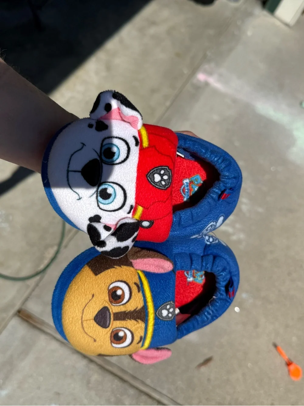 Paw Patrol Kids Plush Slippers - Blue, Red, Yellow